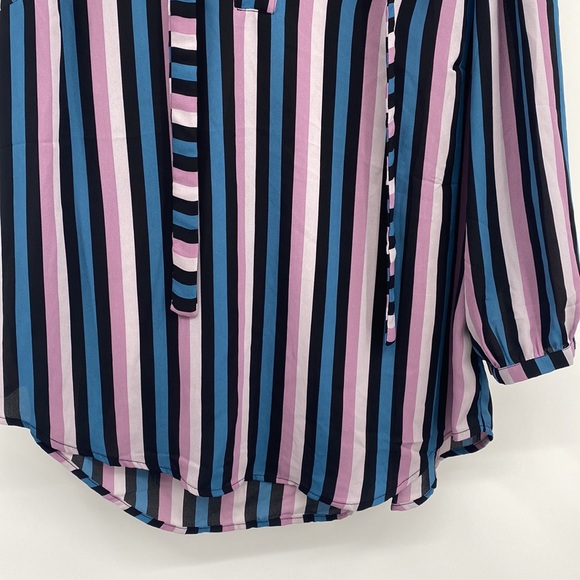 Torrid Georgette Bow Tie Blouse Size 1 / 1X equivalent - Picture 9 of 10